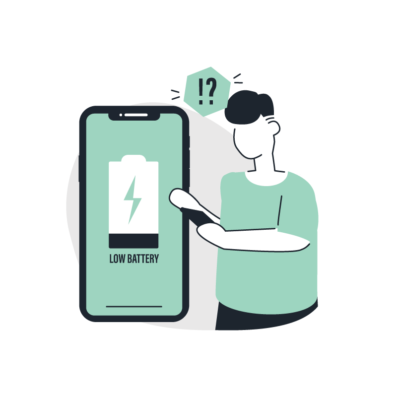 Low Battery Free Download Of A Low Battery Illustration