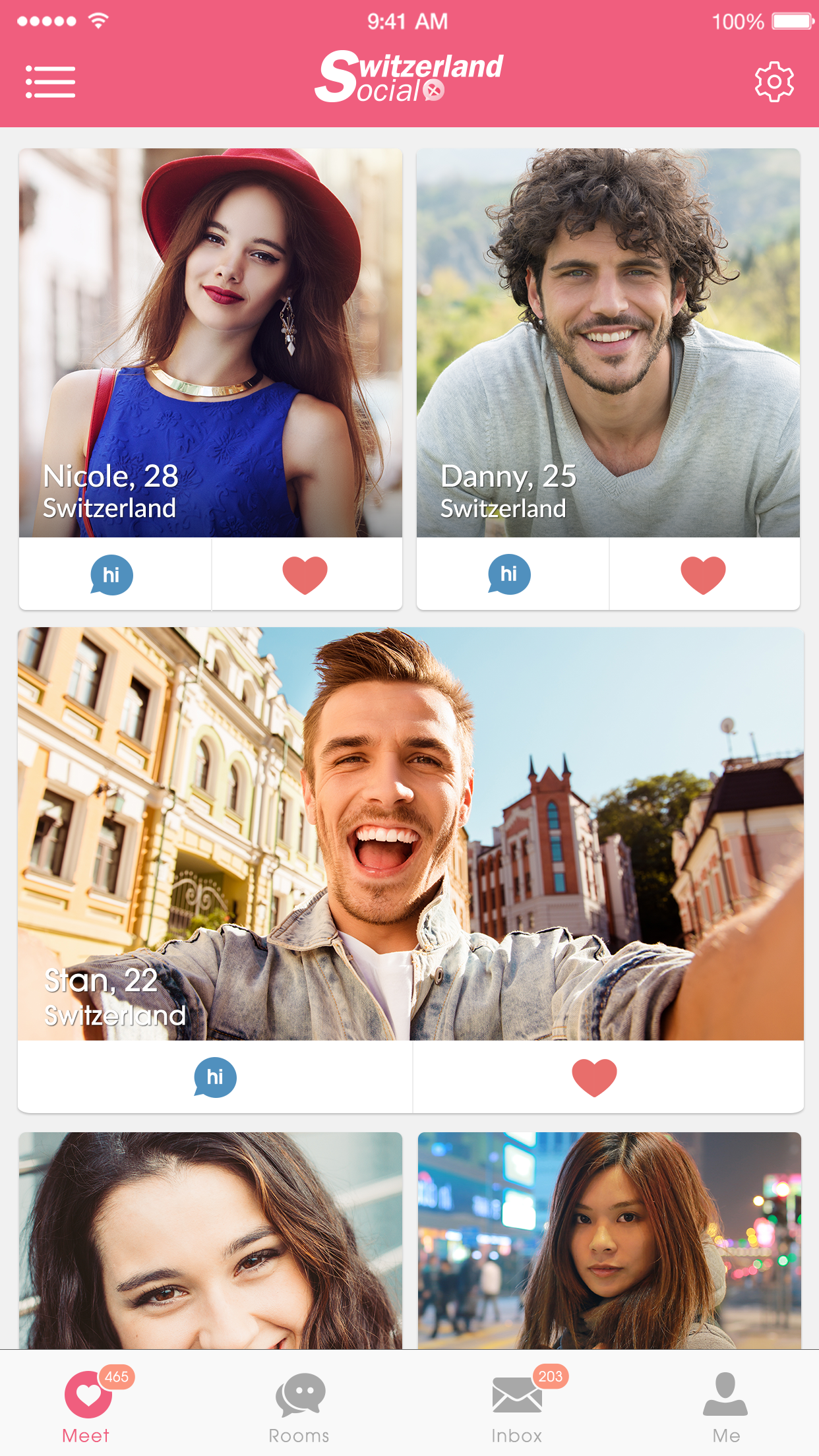 Switzerland Social Dating App