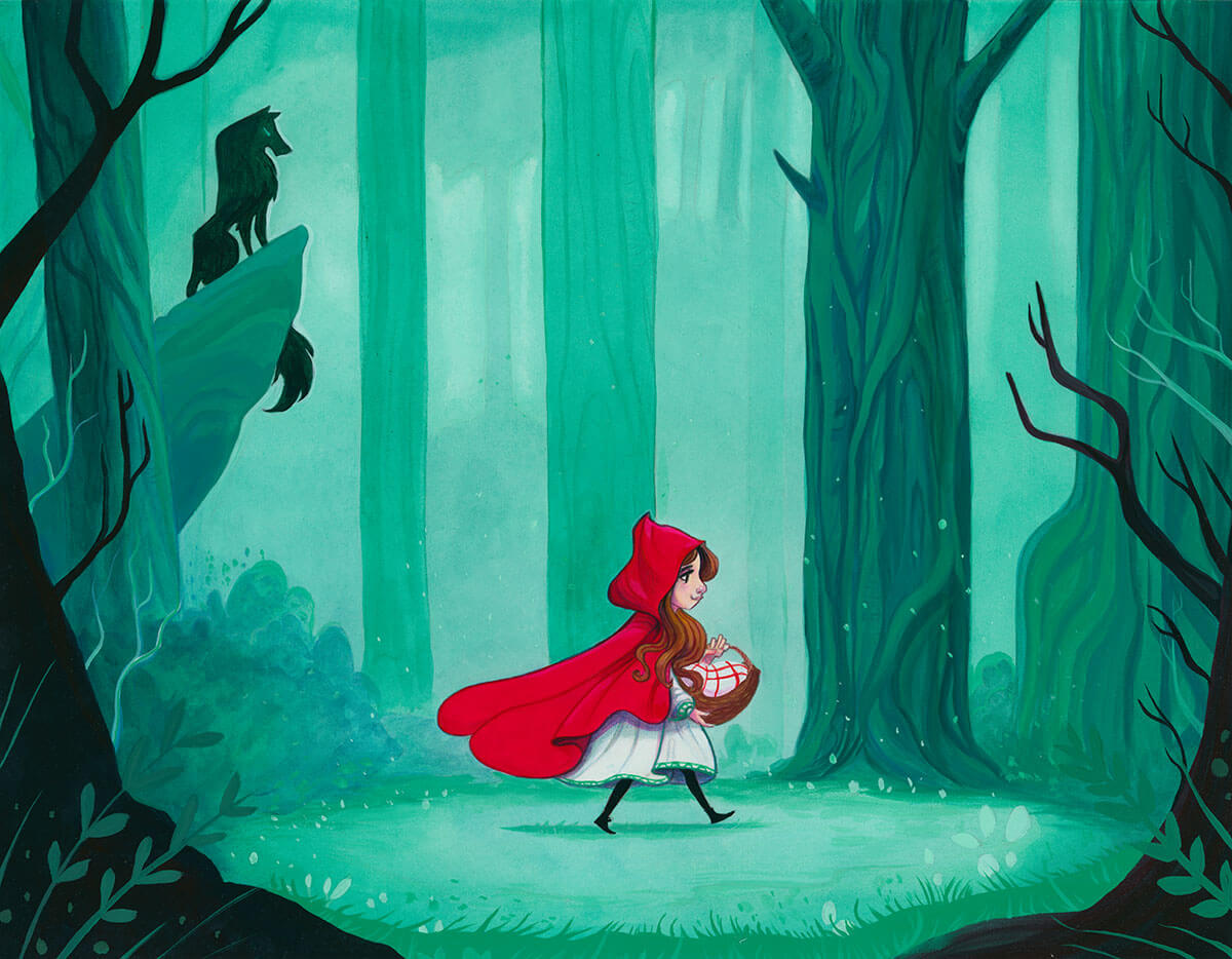 Little Red Riding Hood5x7 Nicholas Jackson Illustration