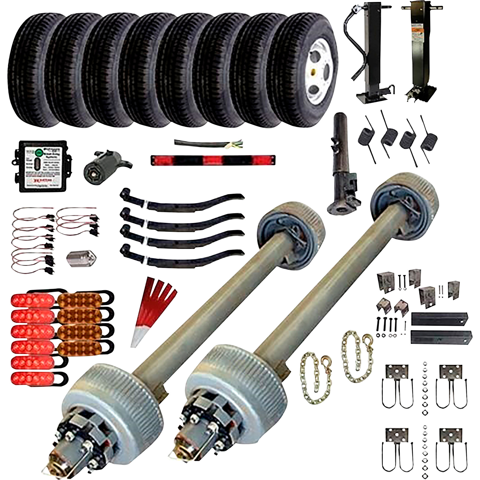 TK Trailer Parts Kit for 24K Dual Tandem Flatbed Trailer Blueprint 5232