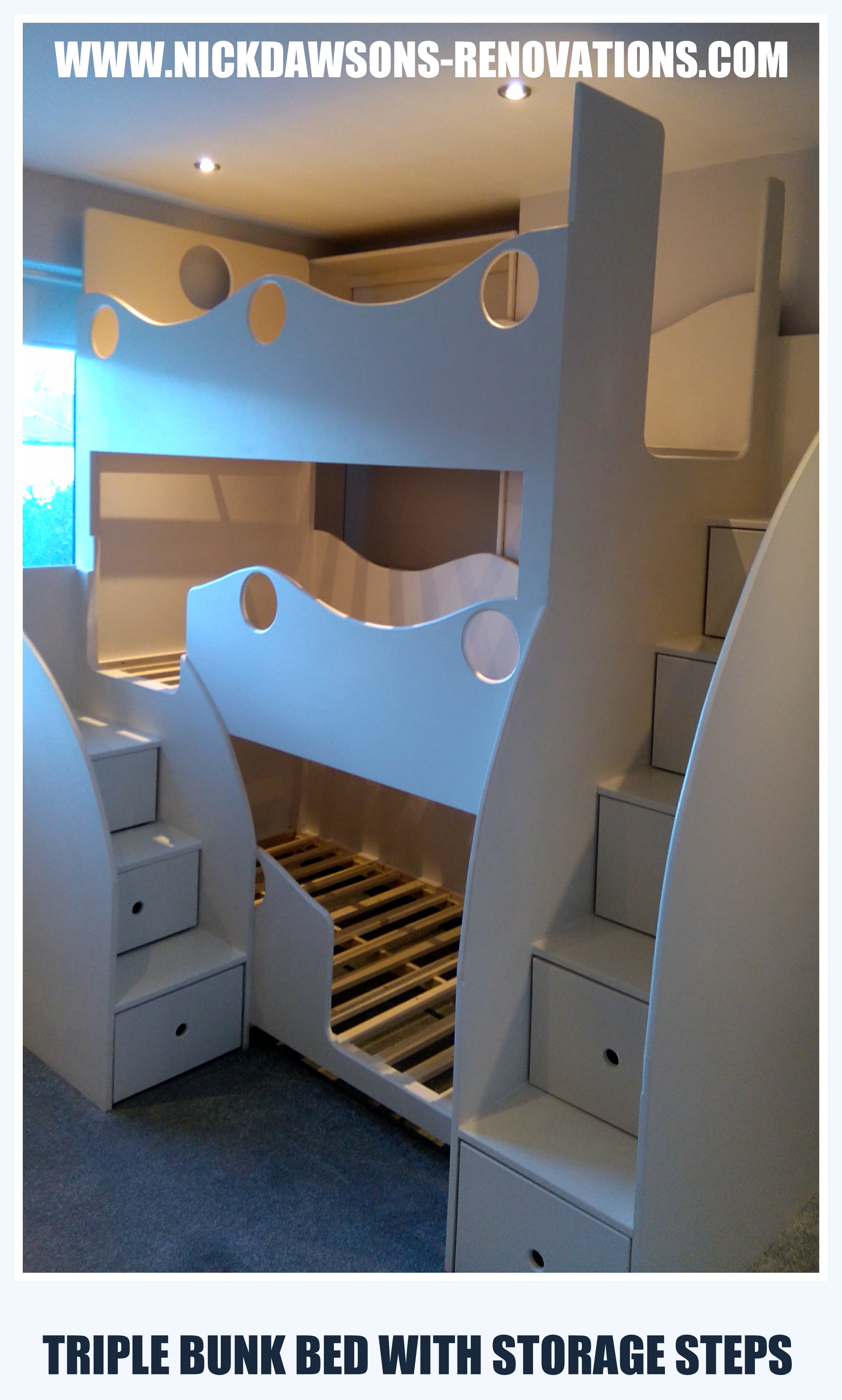 CHILDRENS STORAGE BEDS, BESPOKE CHILDRENS BEDS