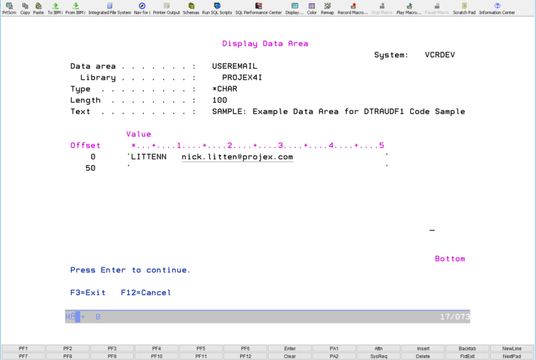 How To Read A Data Area (*DTAARA) Using IBM I SQL » Nick Litten [IBM I AS400 ISeries] Software