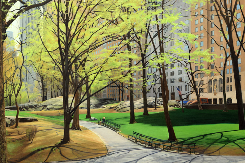 Springtime in Central Park 36"x54" NICK SAVIDES