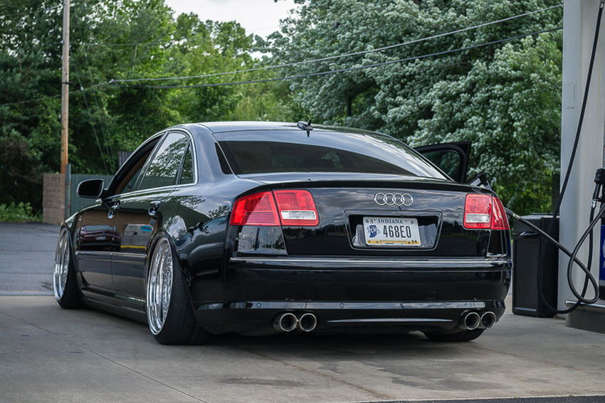 Bagged D3 Audi A8 on OZ Futura Wheels Nick's Car Blog
