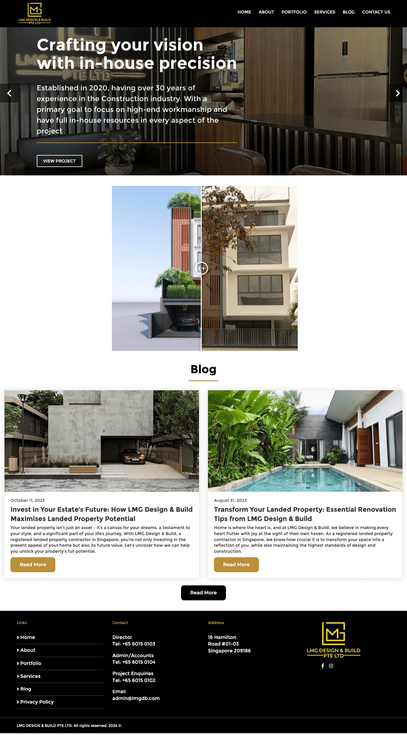 LMG DESIGN & BUILD PTE LTD Technological Development House l Nick Tung