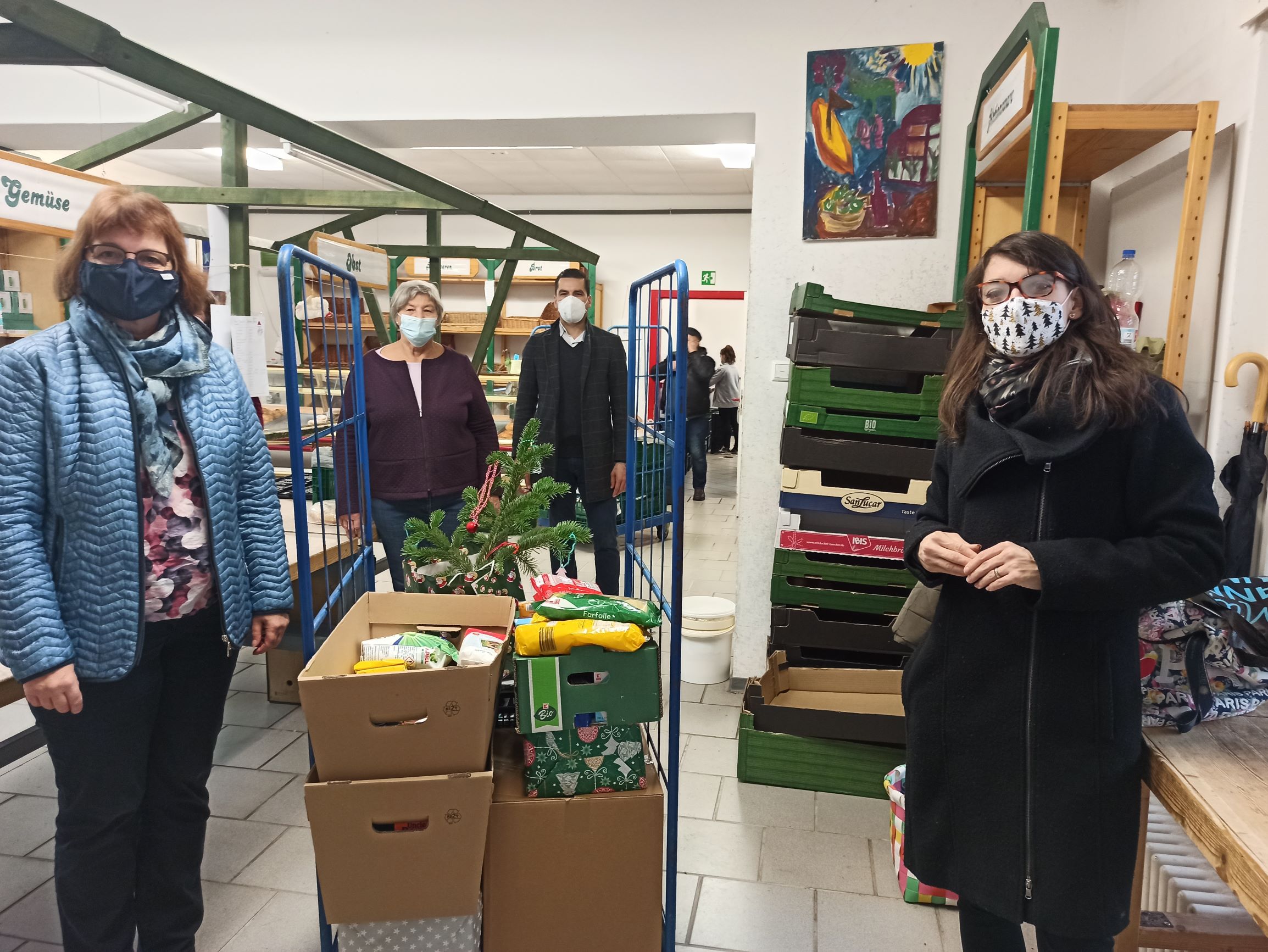 Gemeinsame Weihnachtsaktion für die Tafel im Landkreis Karlsruhe