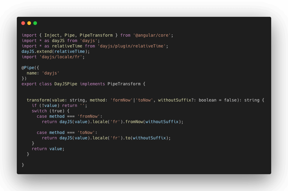 Date manipulation avec DayJS Ionic / Angular Nicolas Fazio