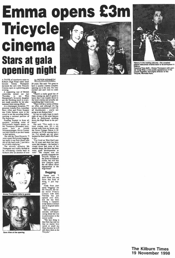 Tricycle Cinema (1999) Nicolas Kent