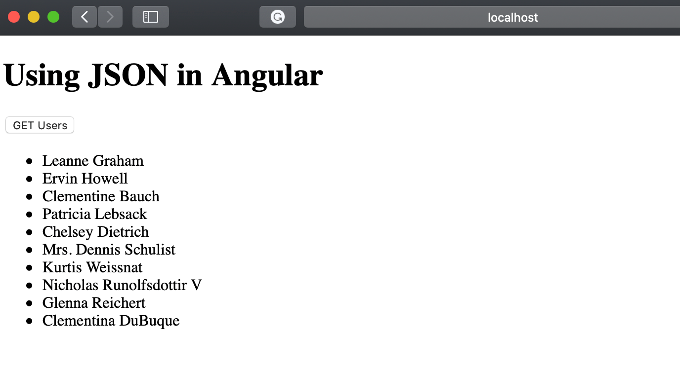How to Use JSON in Angular Using JSON Data in Angular