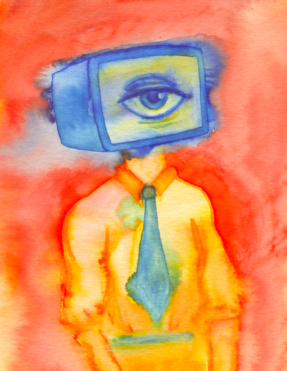 Computer Head Artwork Nicole Hanusek