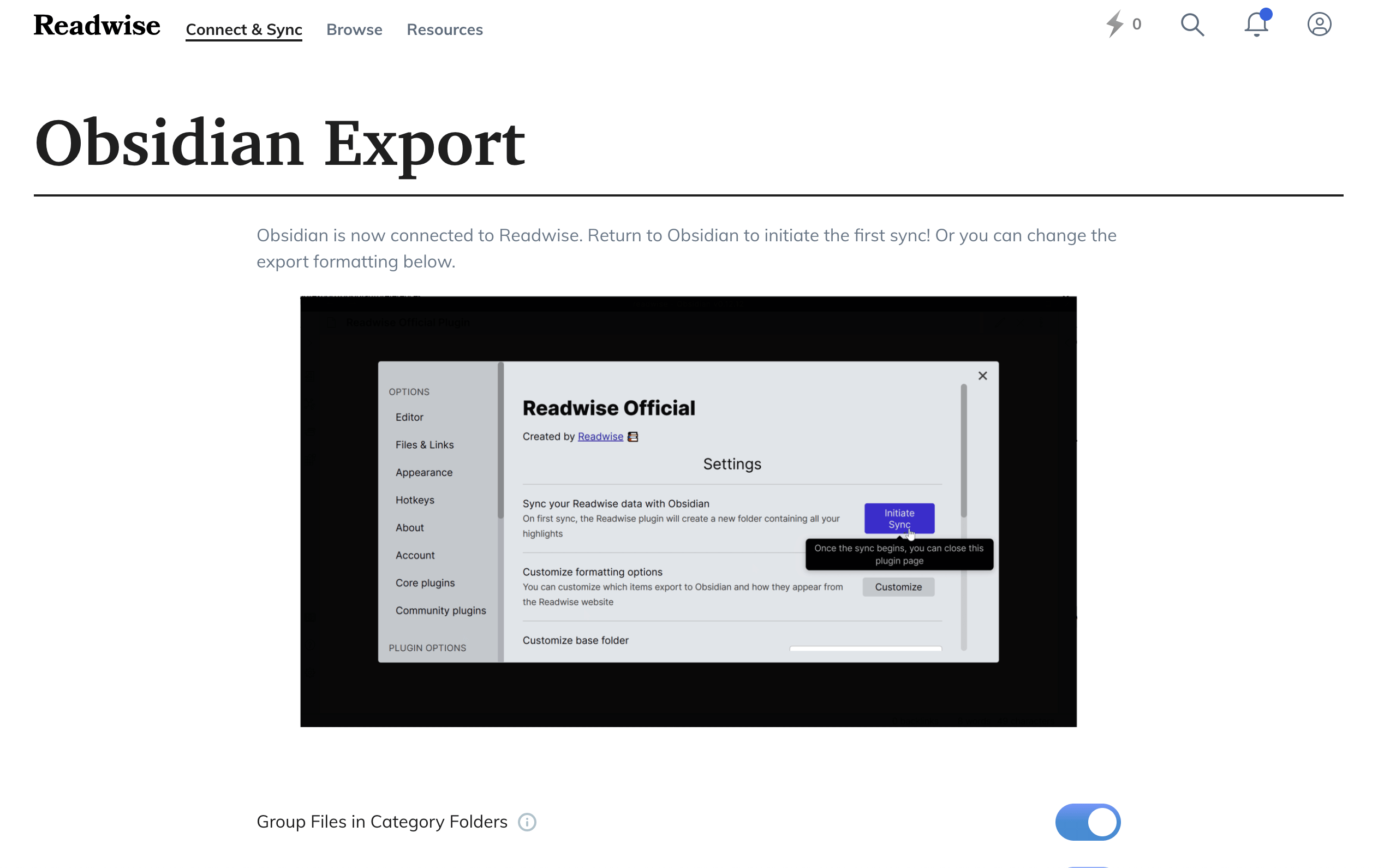 The easiest way to sync Kindle highlights to Obsidian Readwise to