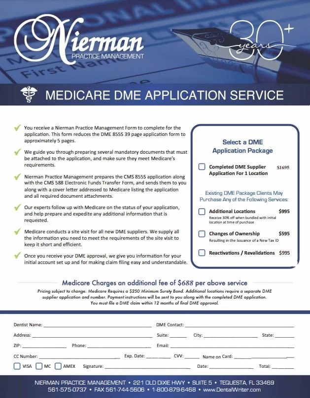Dental Sleep Medicine Medicare DME License Service for Sleep Apnea
