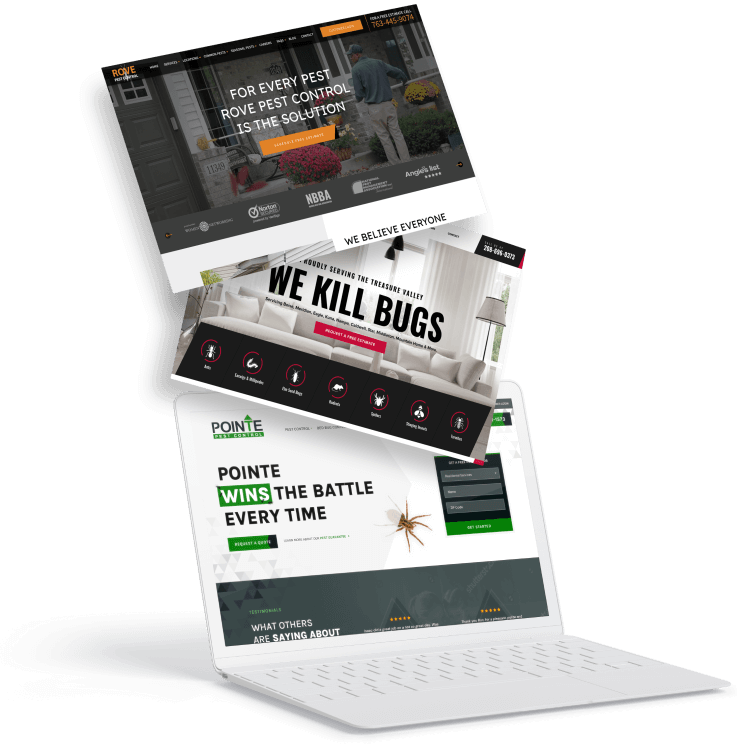 Pest Control Web Design Landing Page Design & Development NiftyPest