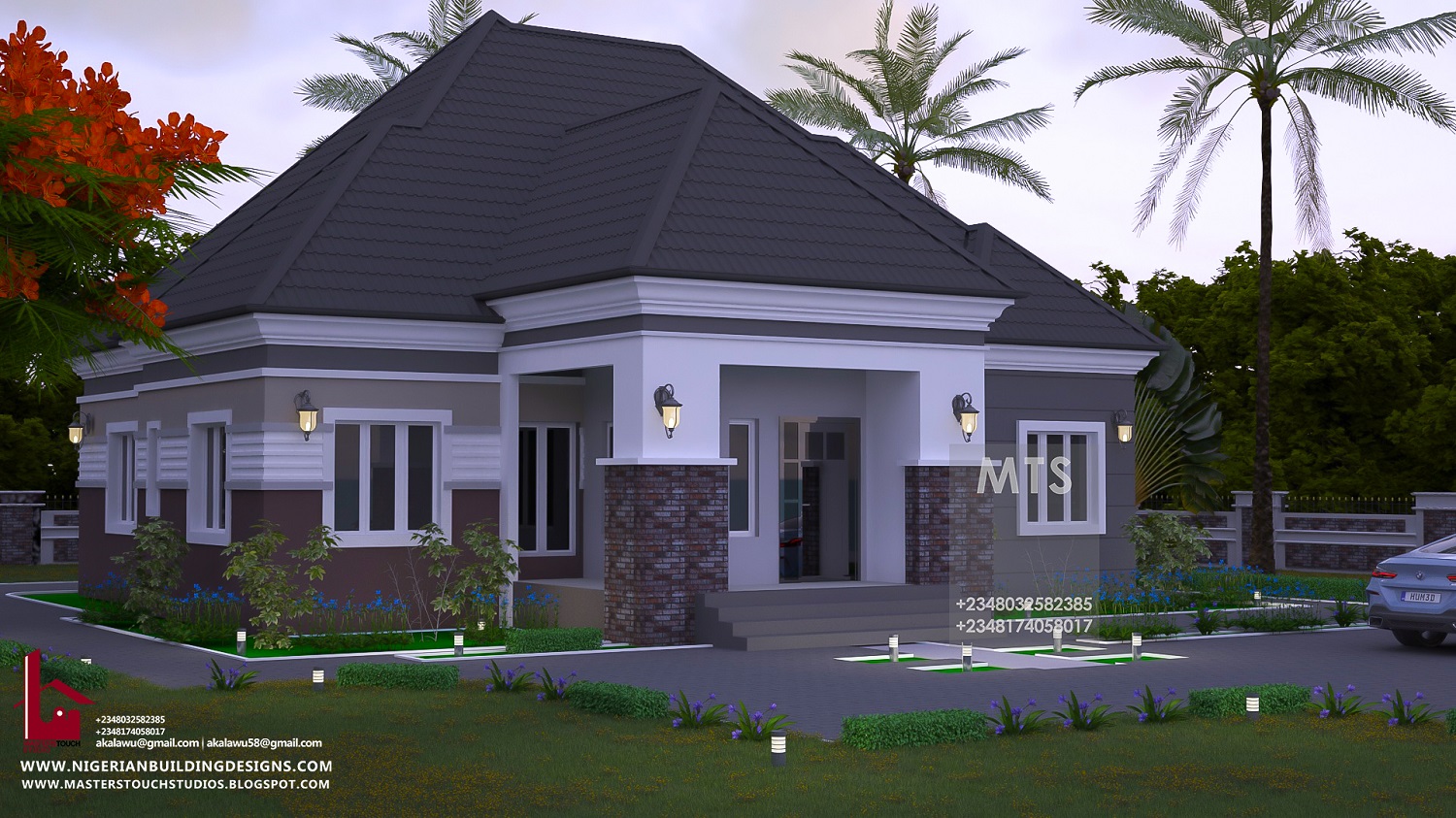 4 Bedroom Bungalow (RF 4022) NIGERIAN BUILDING DESIGNS