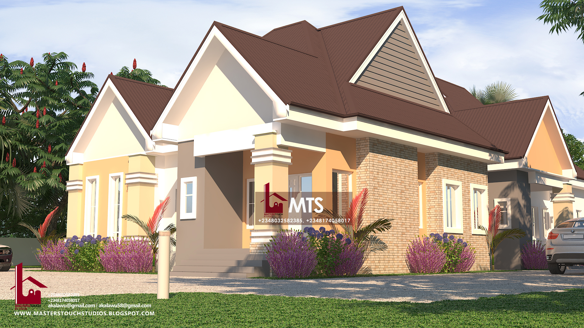 3 Bedroom Twin Bungalow (RF TB3001) NIGERIAN BUILDING DESIGNS