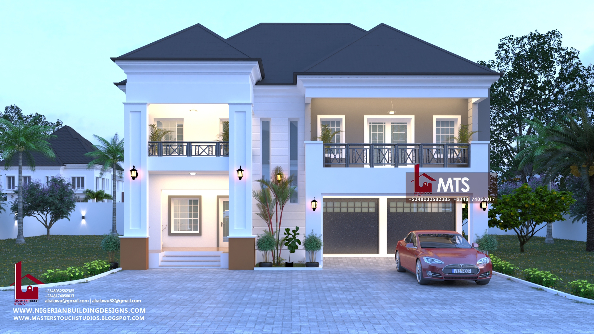 3 Bedroom Duplex NIGERIAN BUILDING DESIGNS