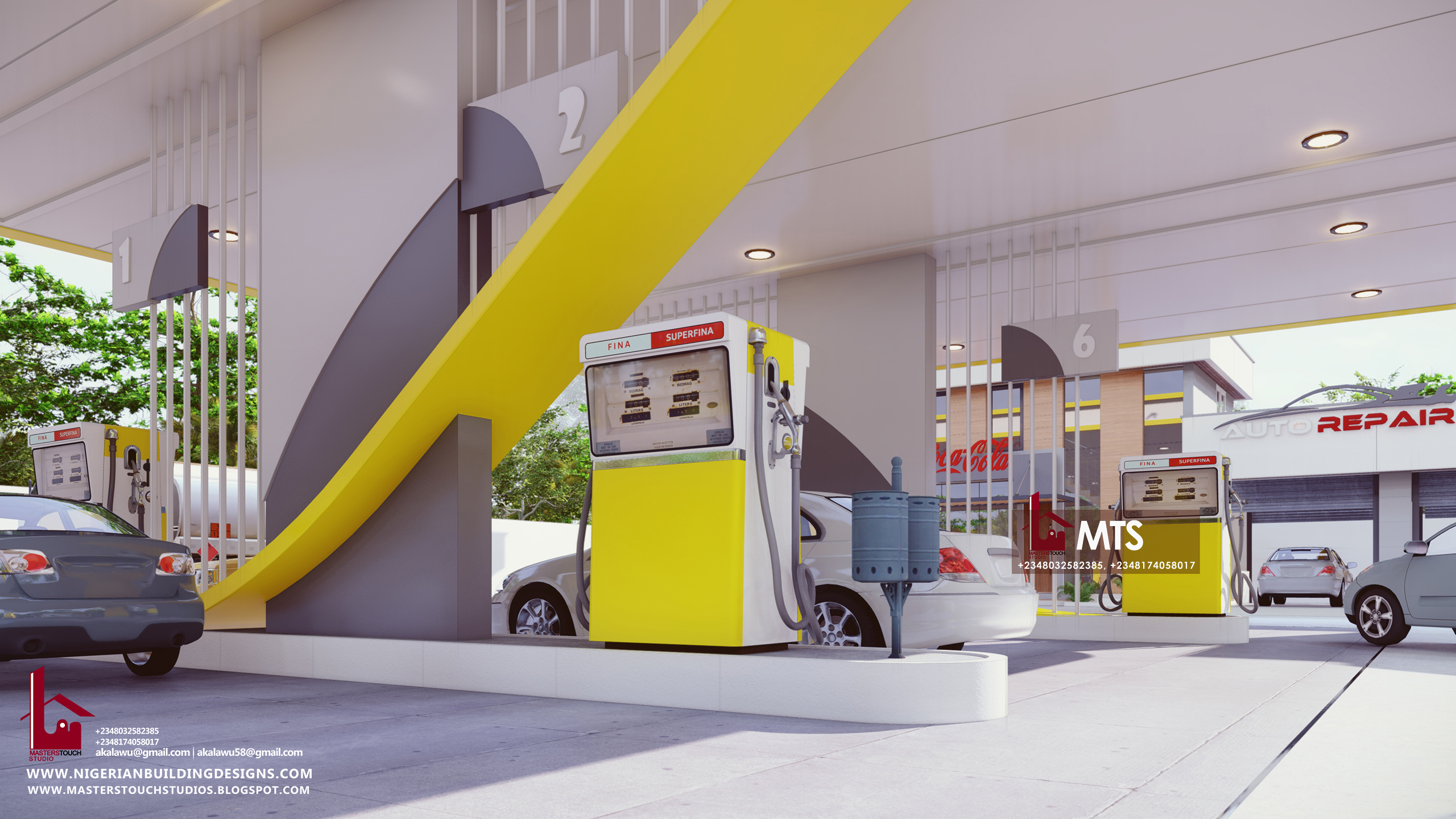 FILLING STATION DESIGN (RF FS1002) NIGERIAN BUILDING DESIGNS