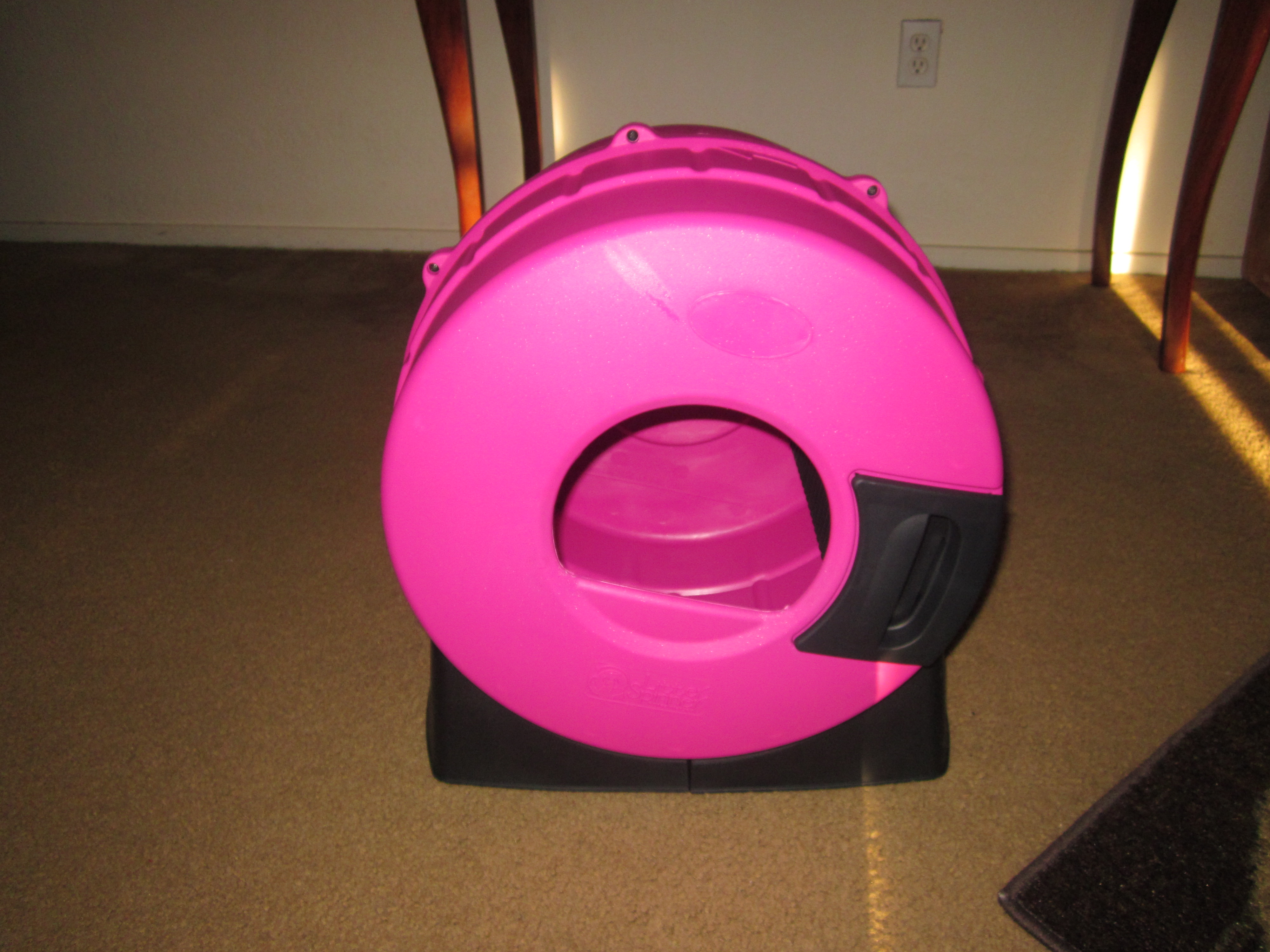 Litter Spinner Cat Litter Box, my cat love's it! Night