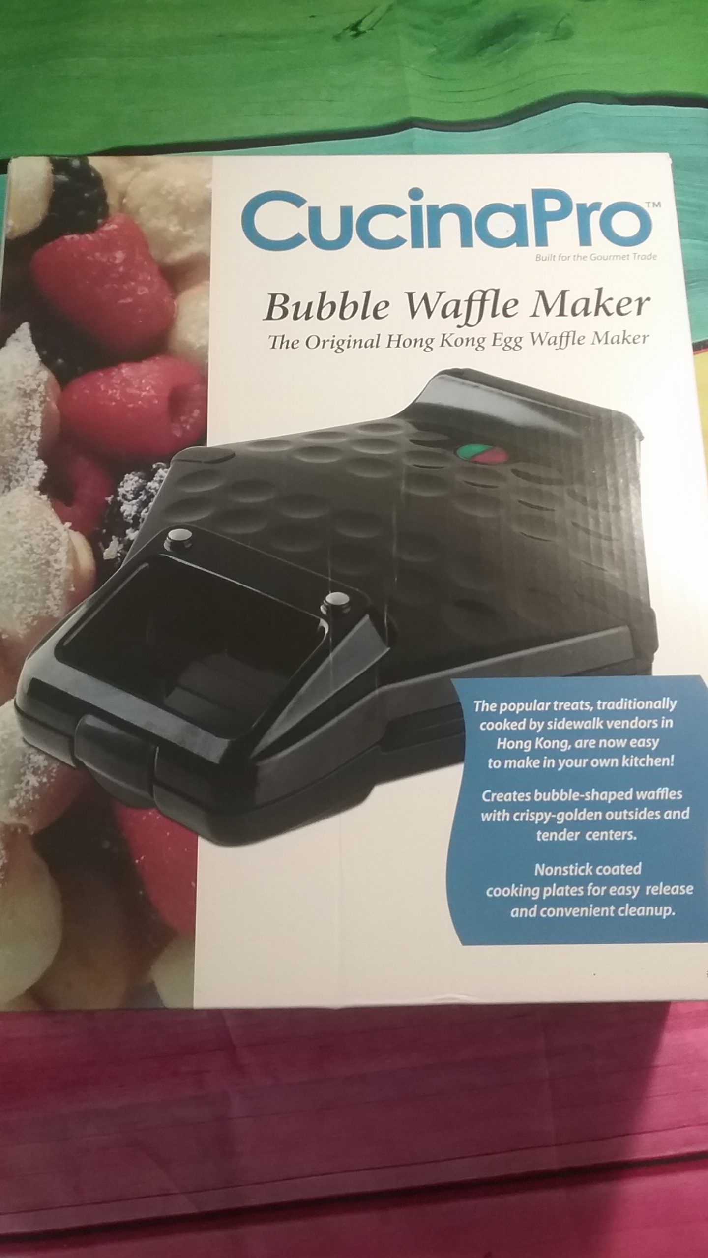 2016 Holiday Gift Guide CucinaPro Bubble Waffle Maker, Krumkake Baker.