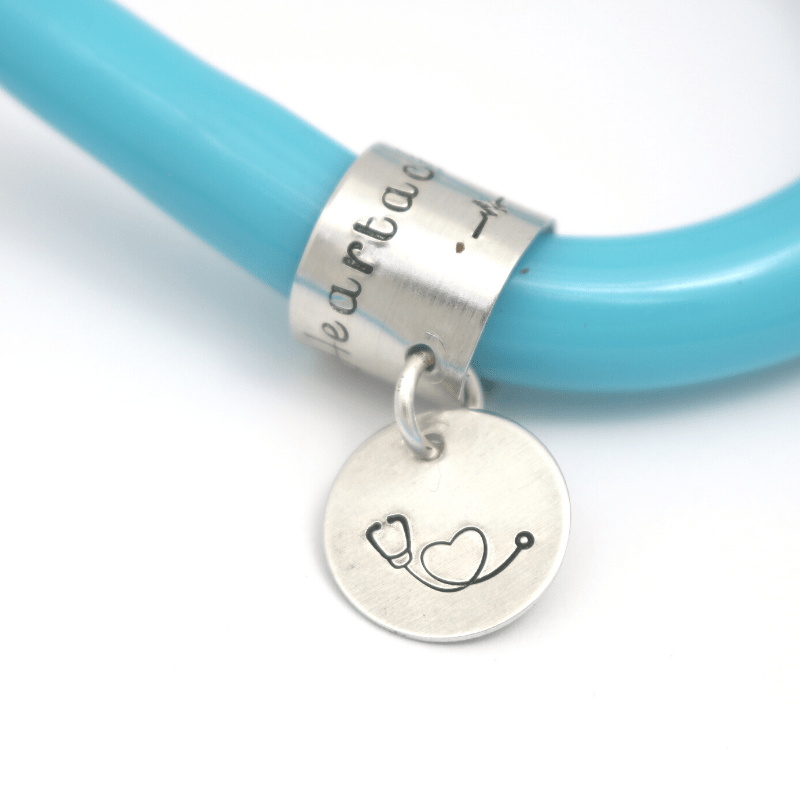 Stethoscope Tag with Circle Charm Nightingales Mail