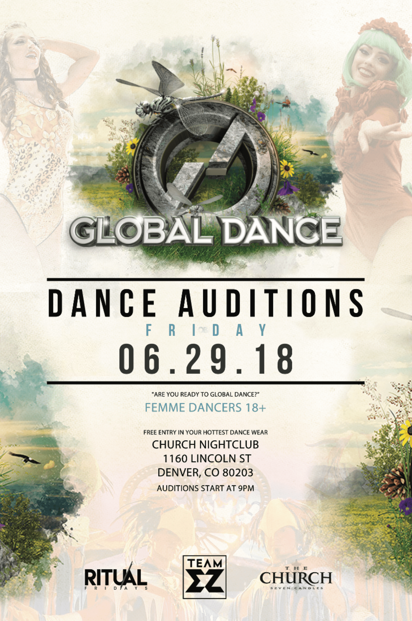 global dance festival 2023 lineup Global Dance Festival Dancer Auditions Tickets The Church, Denver