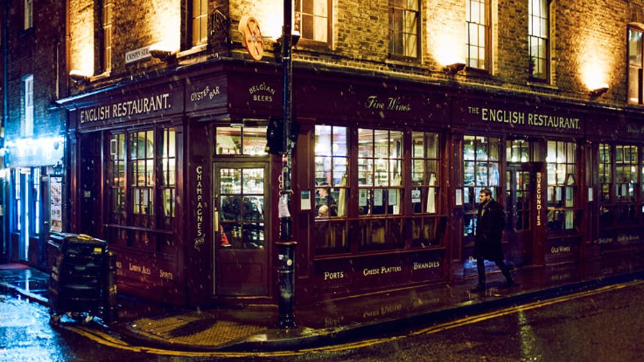 The English Restaurant Nightscard