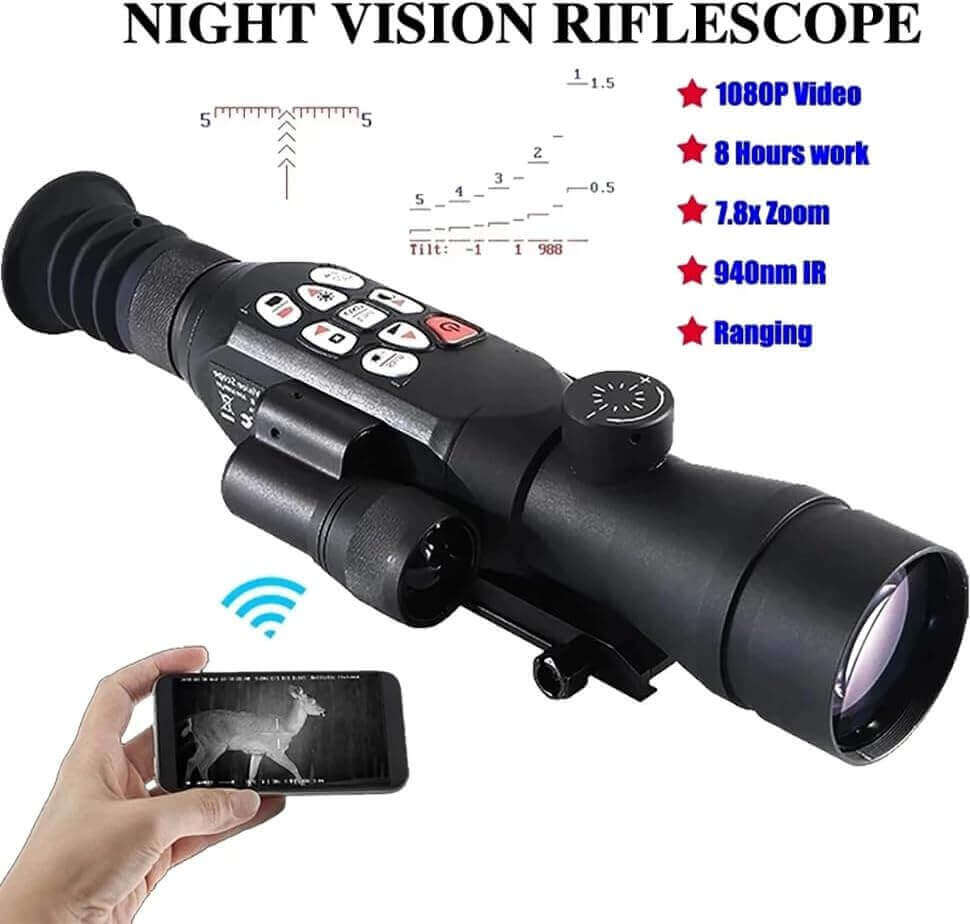Infrared Digital Night Vision Scope with WiFi Connectivity