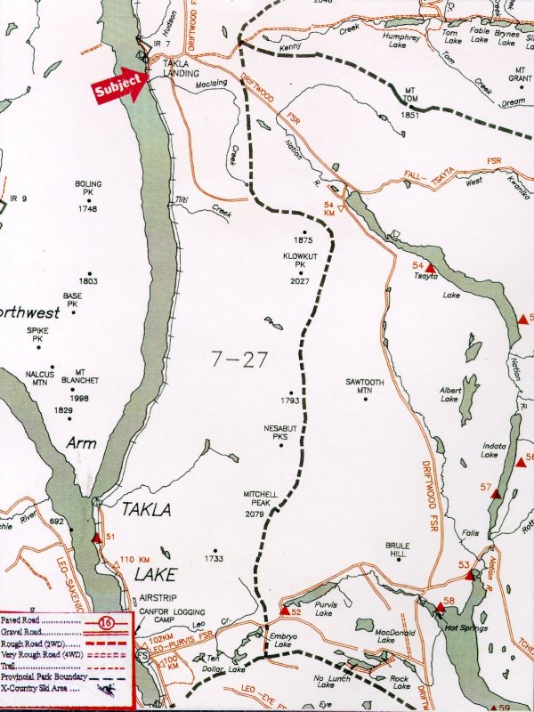 Takla Lake to NIHO Land & Cattle Company Ltd.