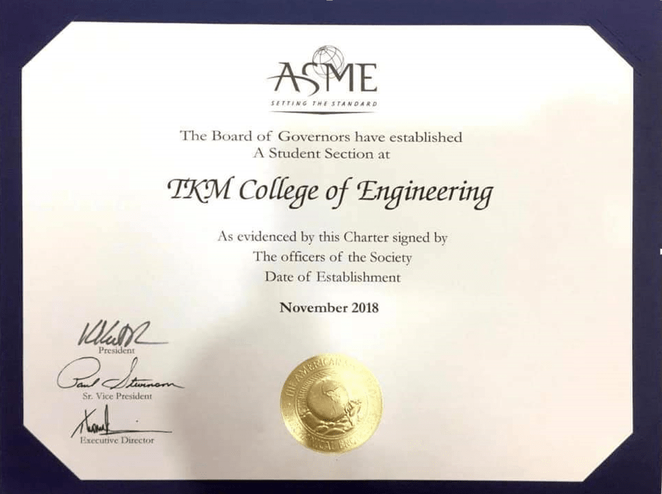 ASME TKMCE Official website