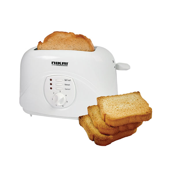 NIKAI Portable Toaster WhiteNBT530 Dhabione