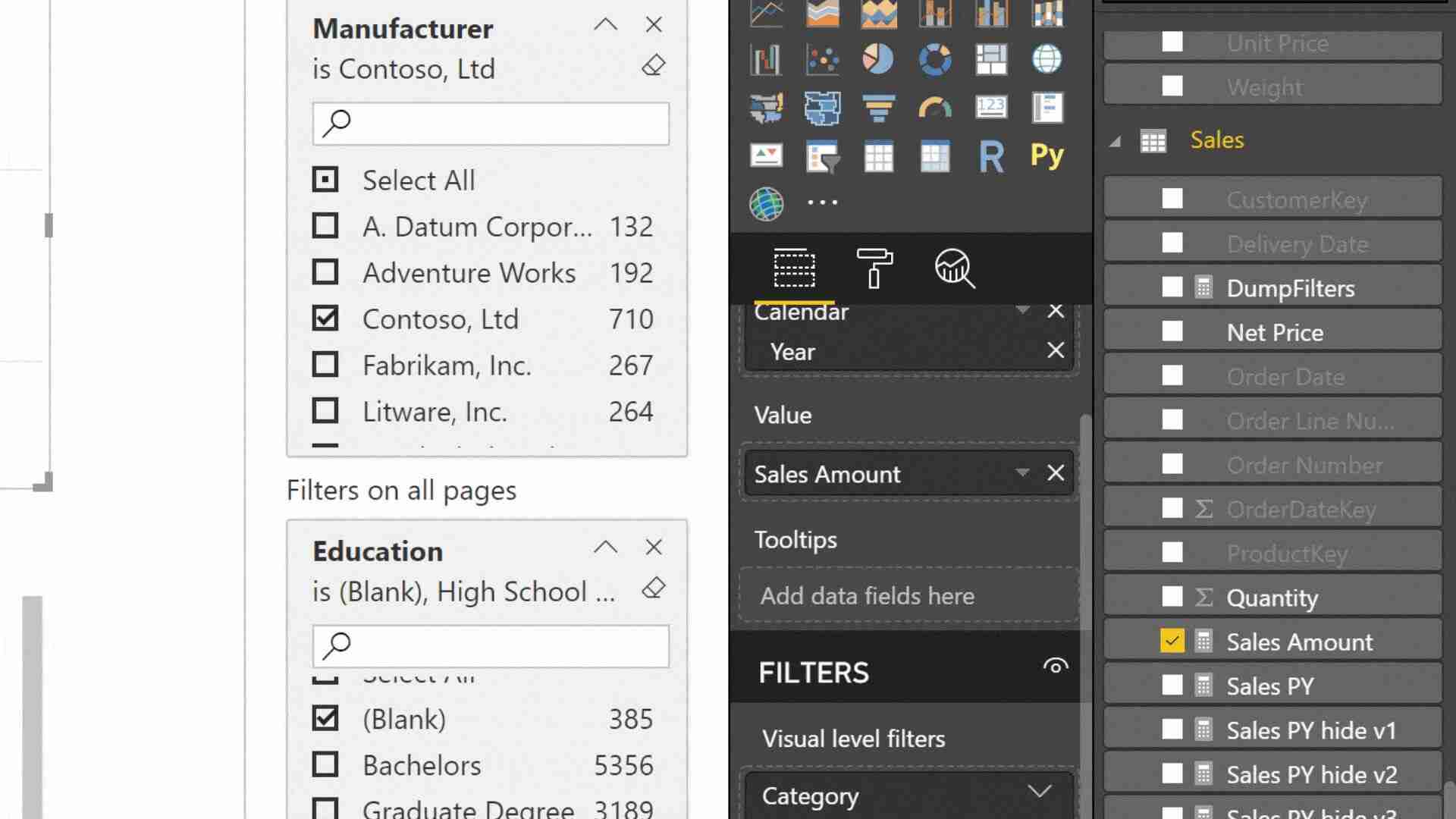چگونه محتوای فیلتر را در Power BI Tooltips نمایش دهیم؟