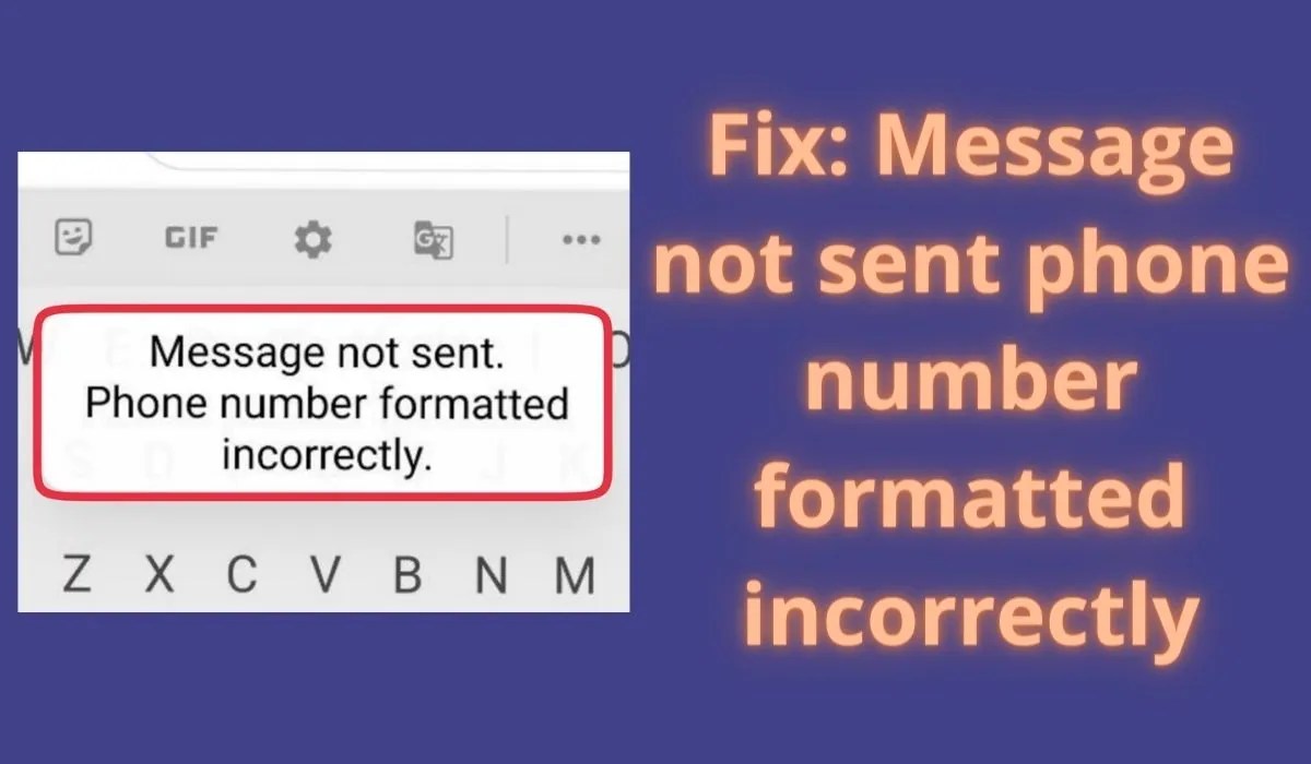 Fix Message Not Sent Phone Number Formatted Incorrectly Nikhil Nishankar