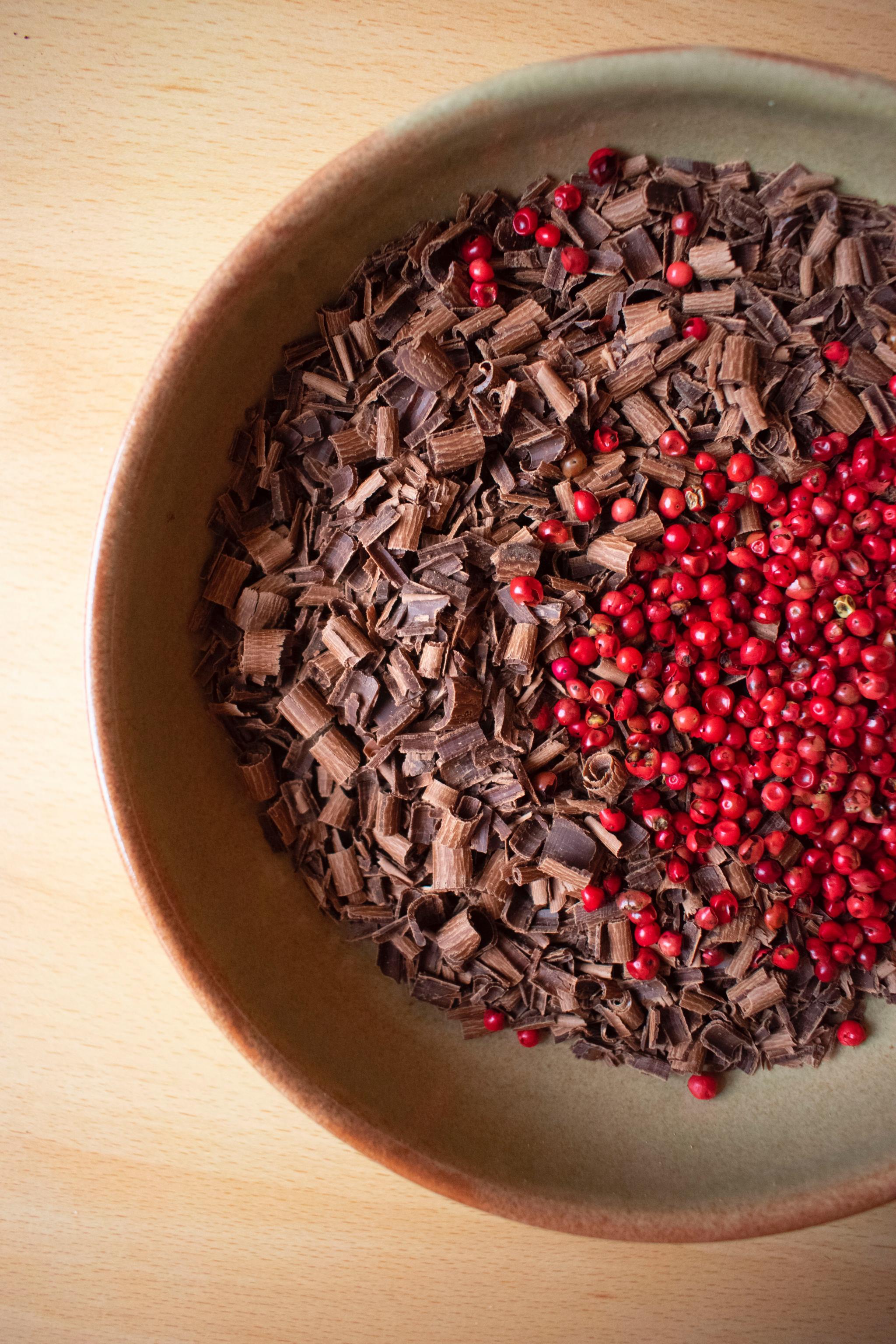 Niki’s Dark Chocolate and Pink Peppercorn Mousse nikibakes