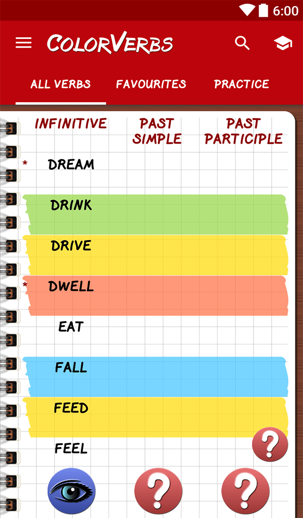 Color Verbs English Irregular Verbs NikitaDev