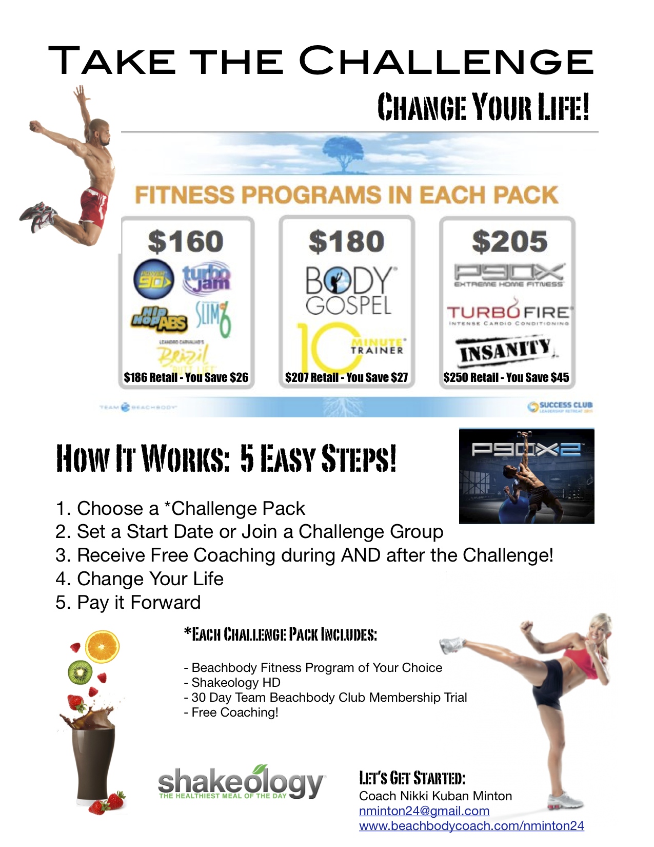 TAKE THE Beachbody CHALLENGE!!! Nikki Kuban Minton