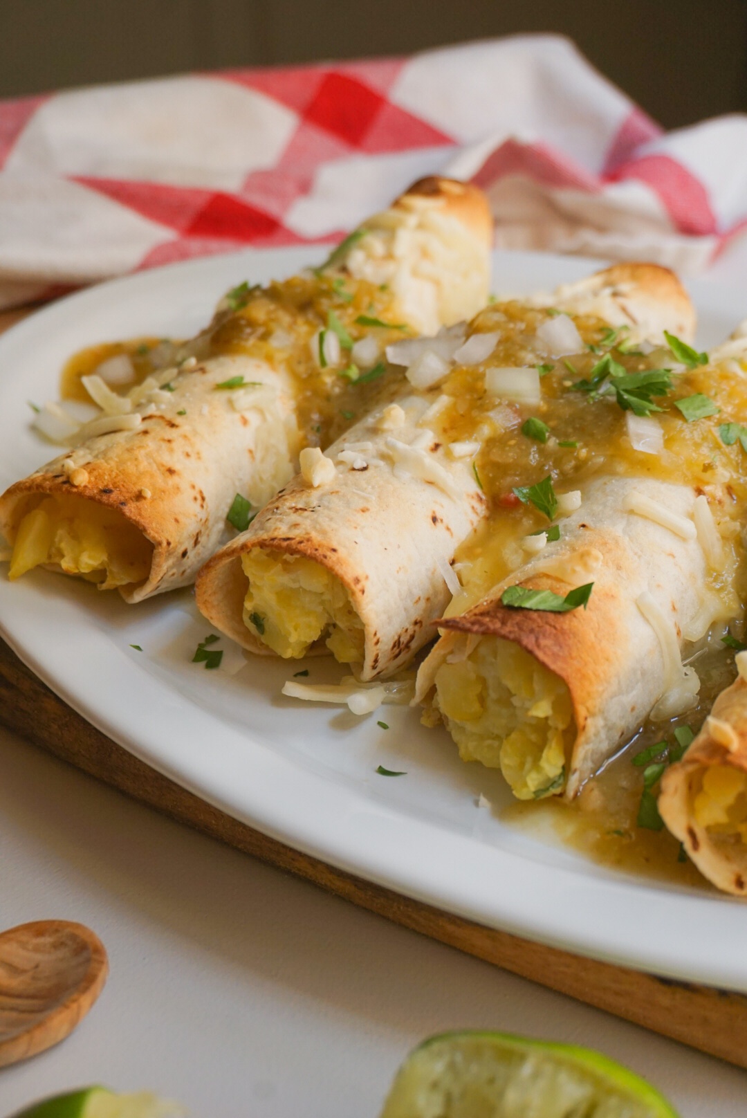 Easy Baked Potato Taquitos Nikki Vegan