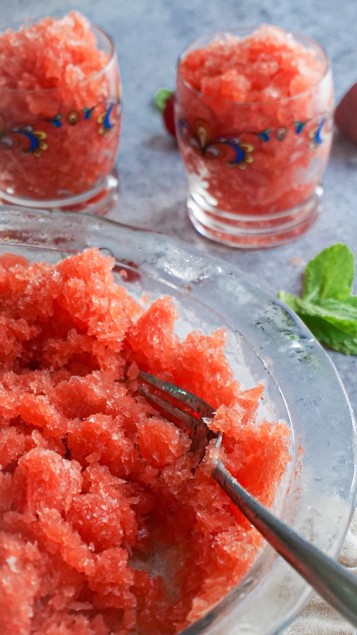 Homemade Watermelon Rosé Italian Ice Nikki Vegan