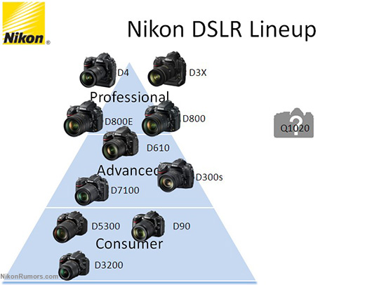 Nikon DSLR lineup and the new Df camera Nikon Rumors