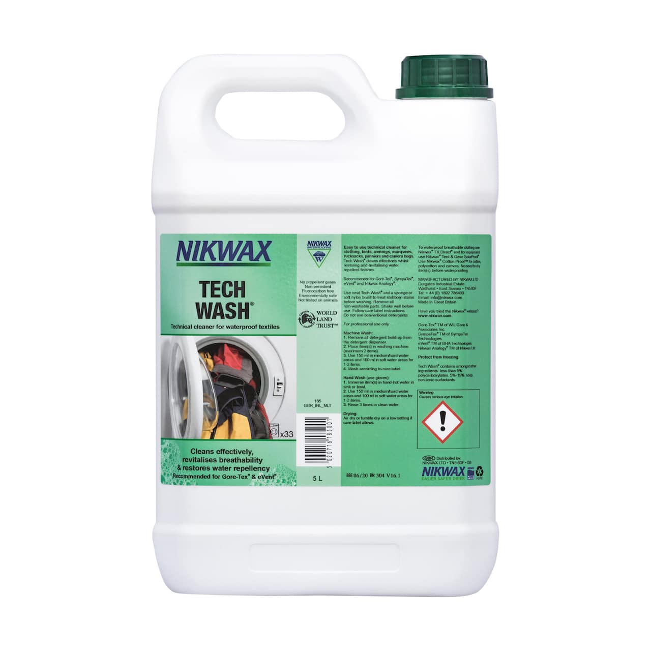 Nikwax Tech Wash vaskemiddel 5L NikwaxDanmark