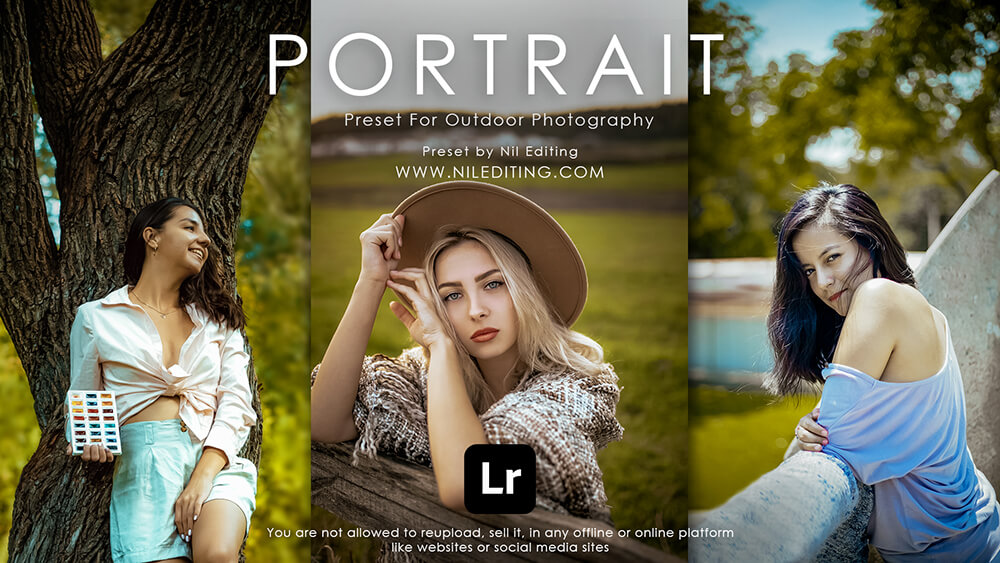 Outdoor Portrait Photography Preset Lightroom Nil Editing