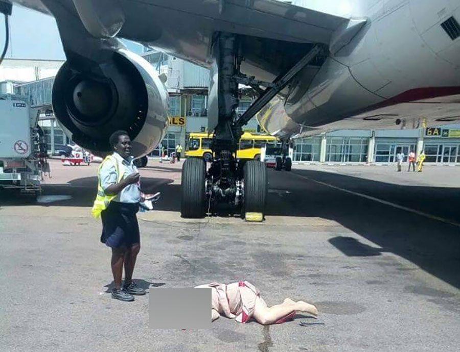 Emirates airlines cabin crew member dies after falling out of plane at Entebbe Airport Nile Post