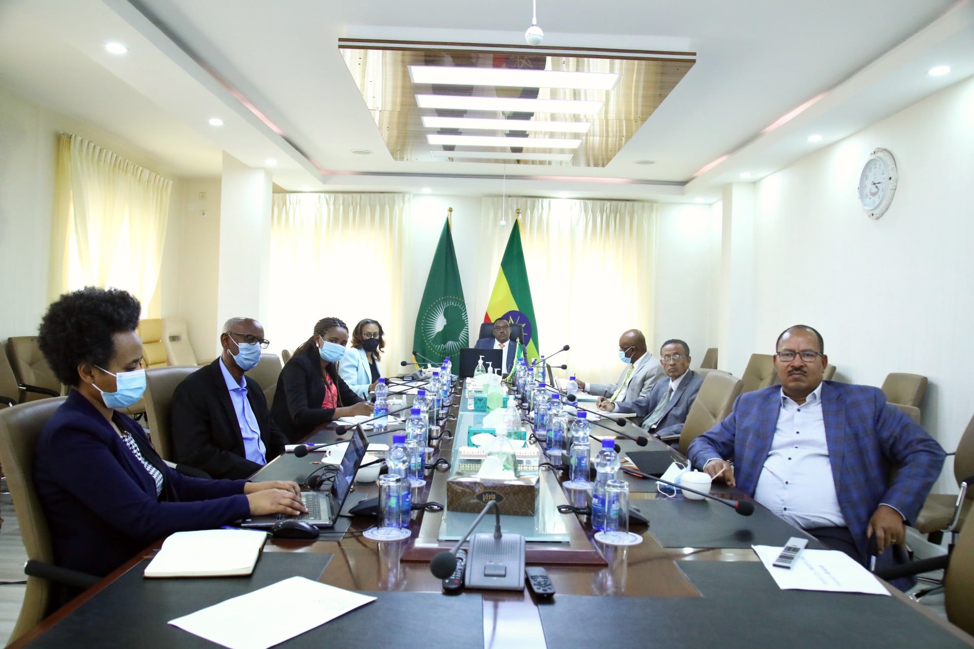 وفد إثيوبيا في المفاوضات الافتراضية
