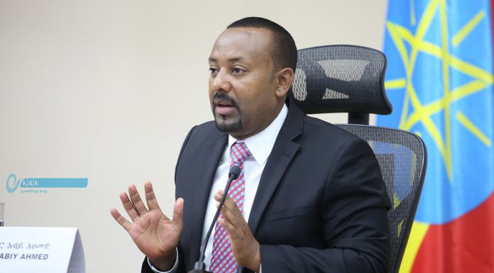 رئيس الوزراء آبي أحمد خلال الإفادة البرلمانية 