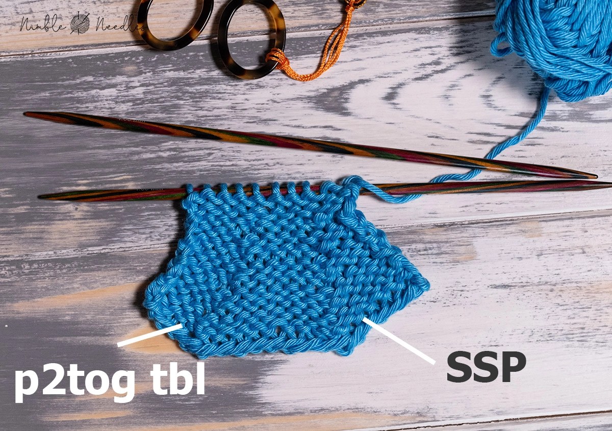 How to do the SSP knitting stitch Slip, slip purl [+video tutorial]