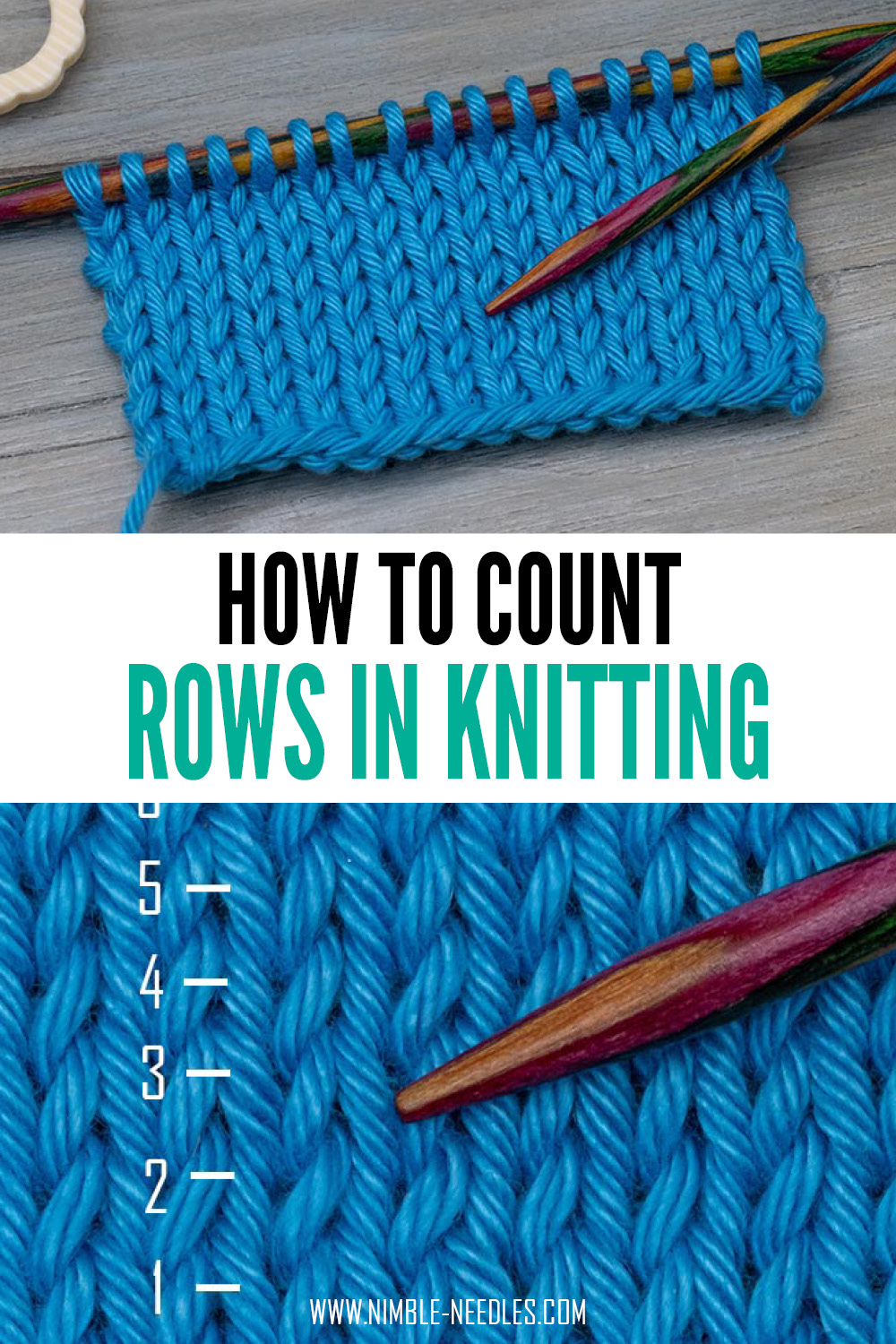 How to count rows in knitting for beginners [+video]