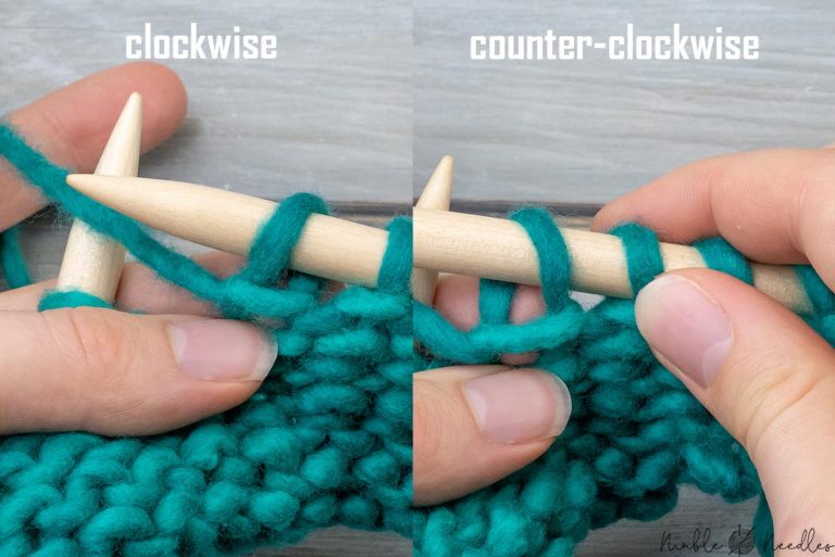 Knit vs Purl the difference between these basic stitches [+diagram]