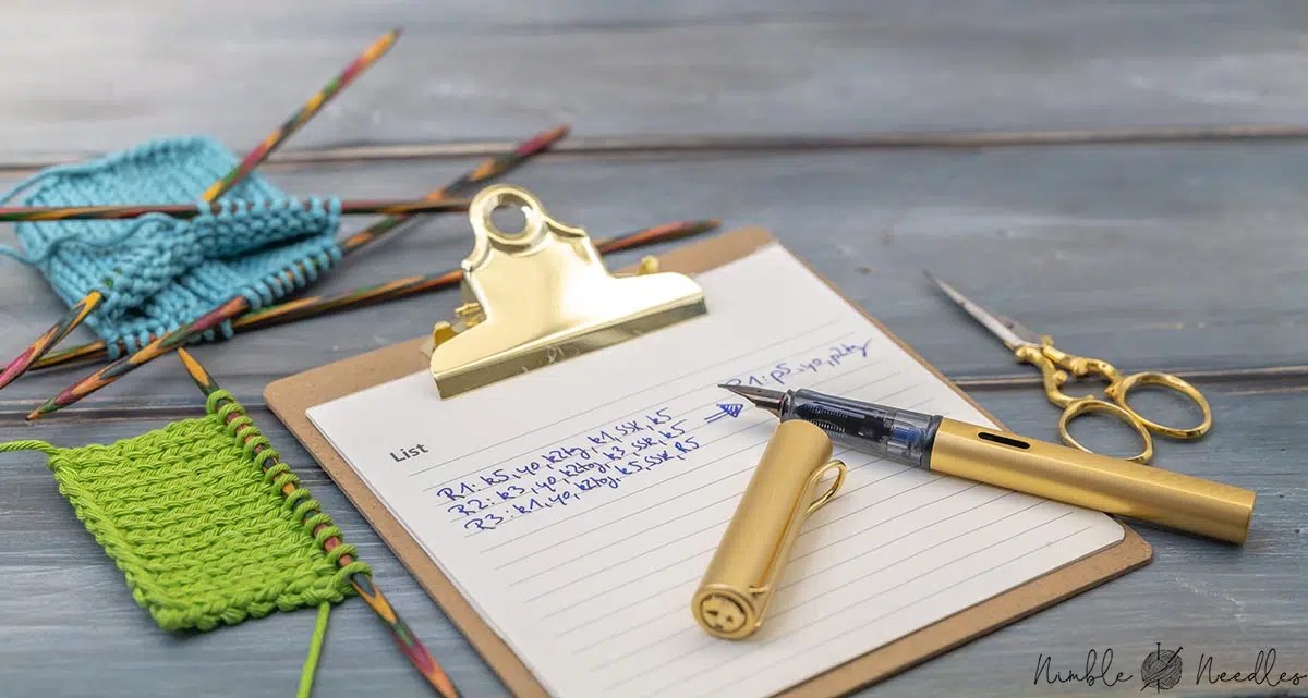 How to convert a pattern in the round to flat knitting [stepbystep]