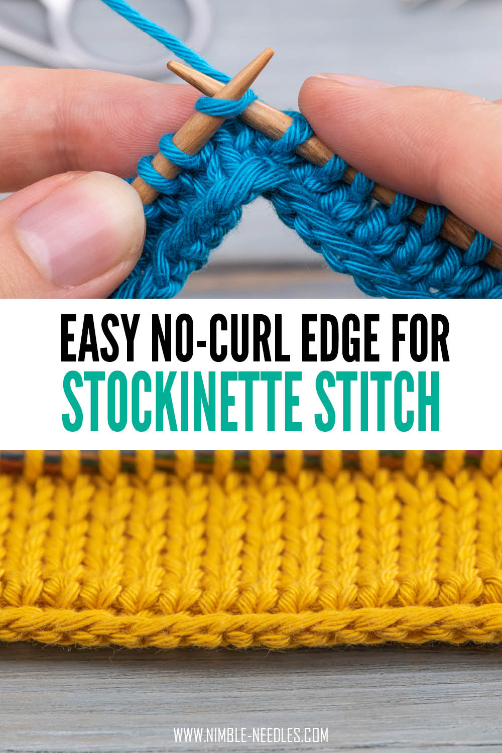 Easy way to fix rolled in edges in knitting [+slomo video tutorial]