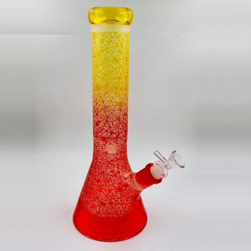 Neural Pattern Glass Beaker Bong Nimbus Imports