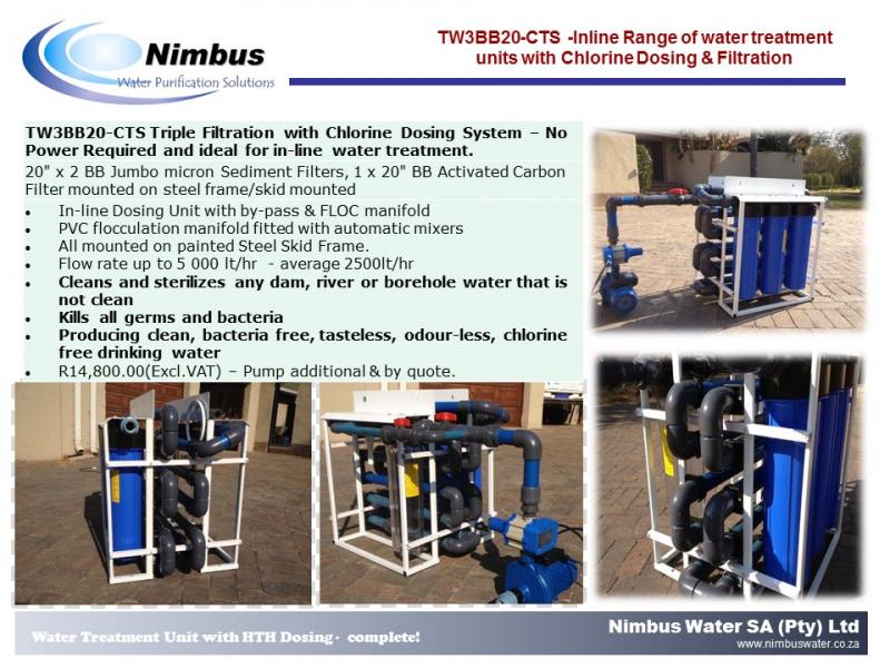 How to treat Borehole, River, Dam or Municipal Water? Nimbus Water